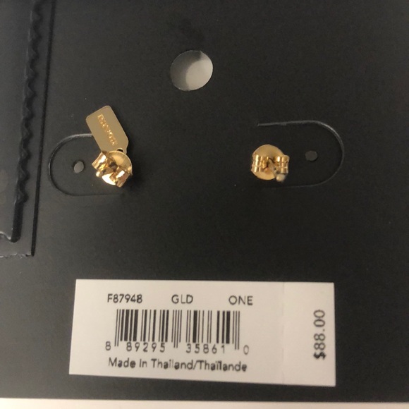 Coach Criss Cross Huggie Earring - Picture 4 of 4